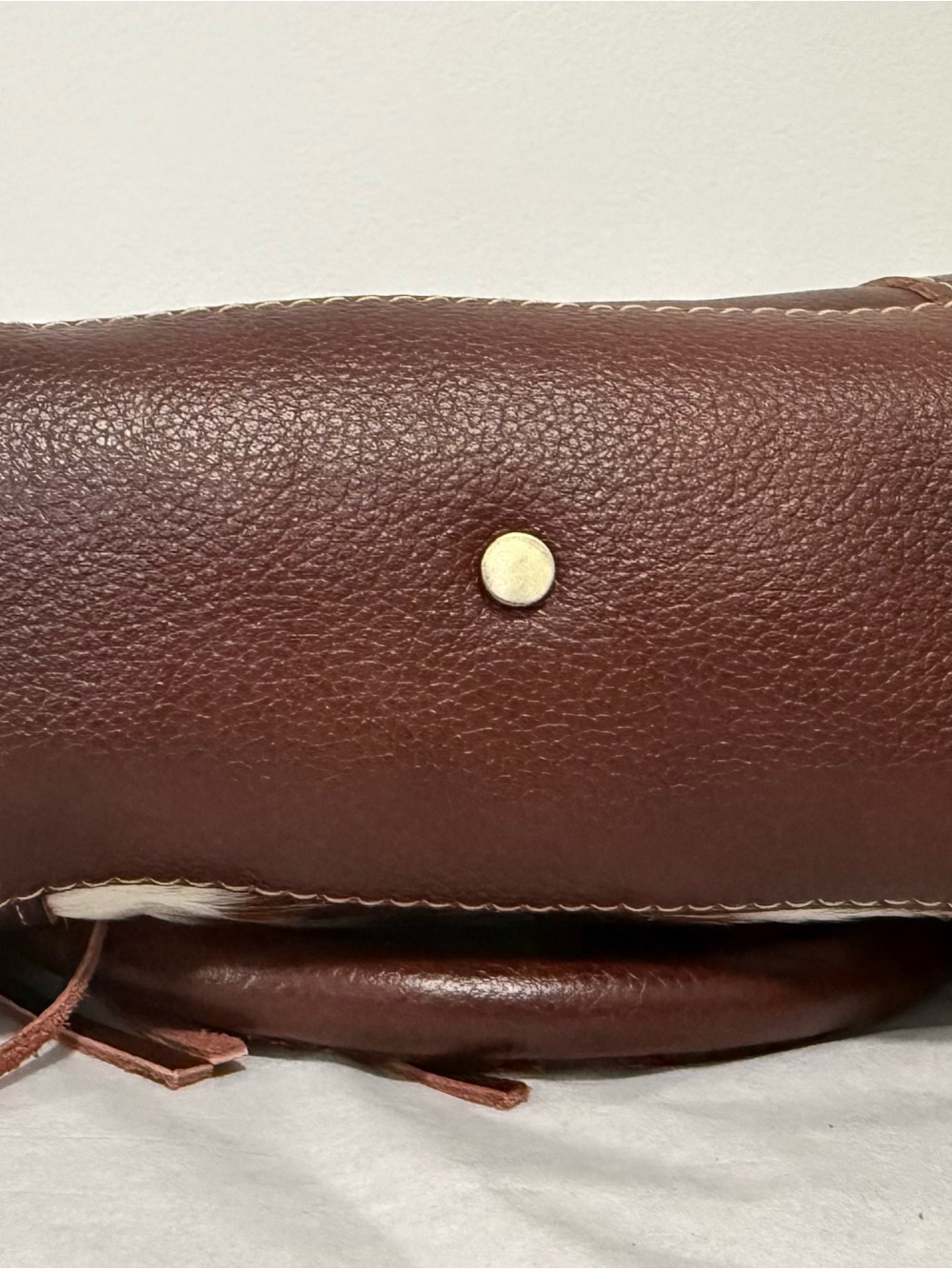 NWOT Myra Cowhide Tooled Leather Fringe Satchel CC - Picture 13 of 16